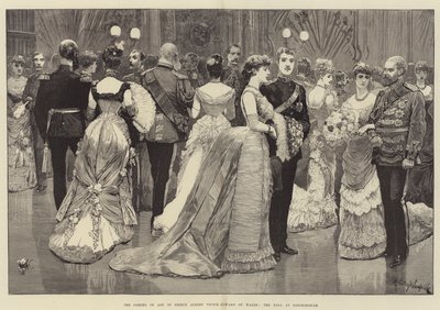 La Mayoría de Edad del Príncipe Alberto Víctor Eduardo de Gales, el Baile en Sandringham de Richard Caton Woodville junior